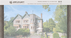 Desktop Screenshot of maplehurstguesthouse.com