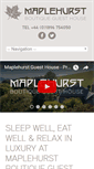 Mobile Screenshot of maplehurstguesthouse.com